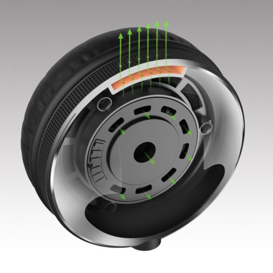 Pioneer DJ DJ-kõrvaklapid HDJ-X10-S, hõbe bassrefleksi kamber