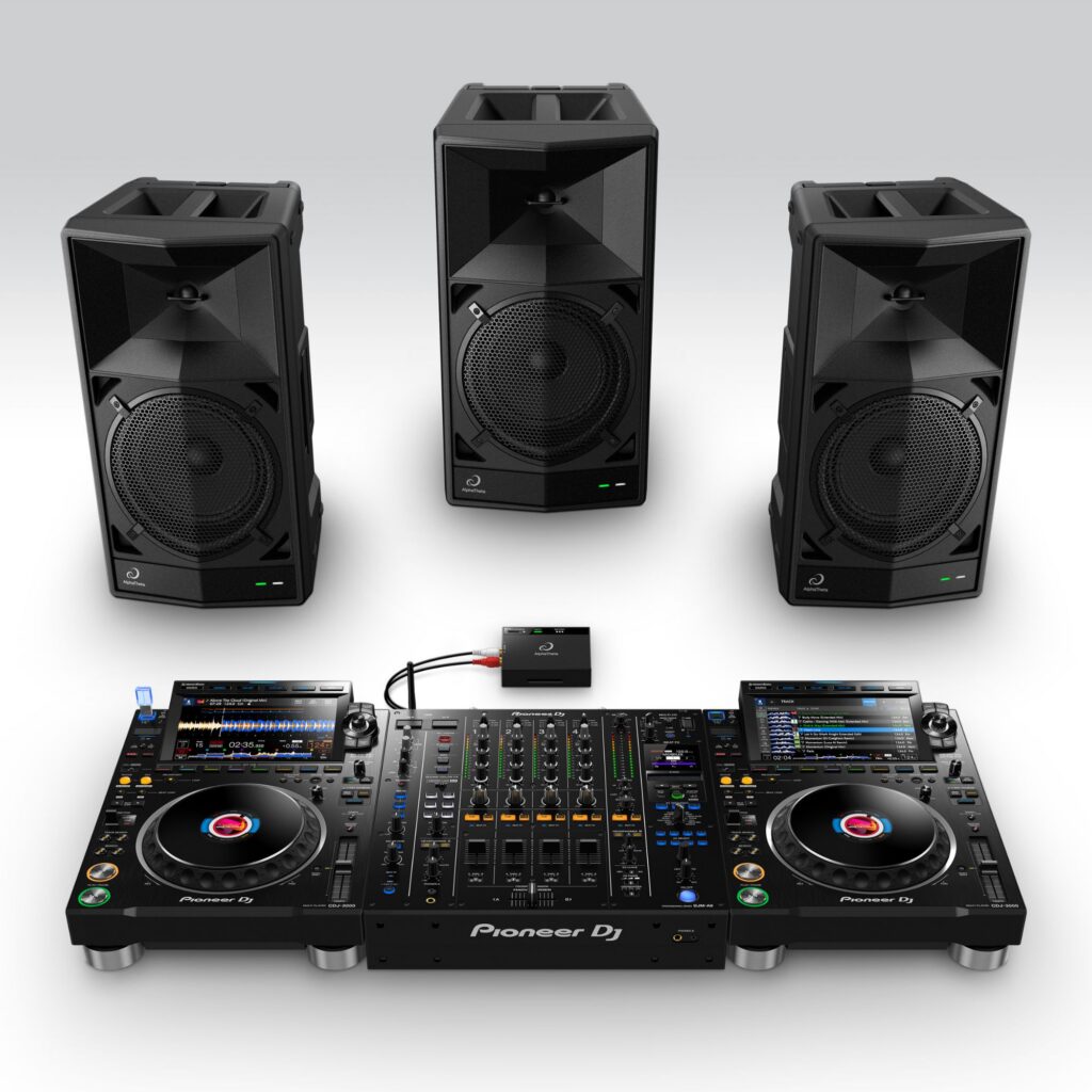 AlphaTheta kaasaskantav juhtmevaba DJ-kõlar WAVE-EIGHT stereo + subwoofer