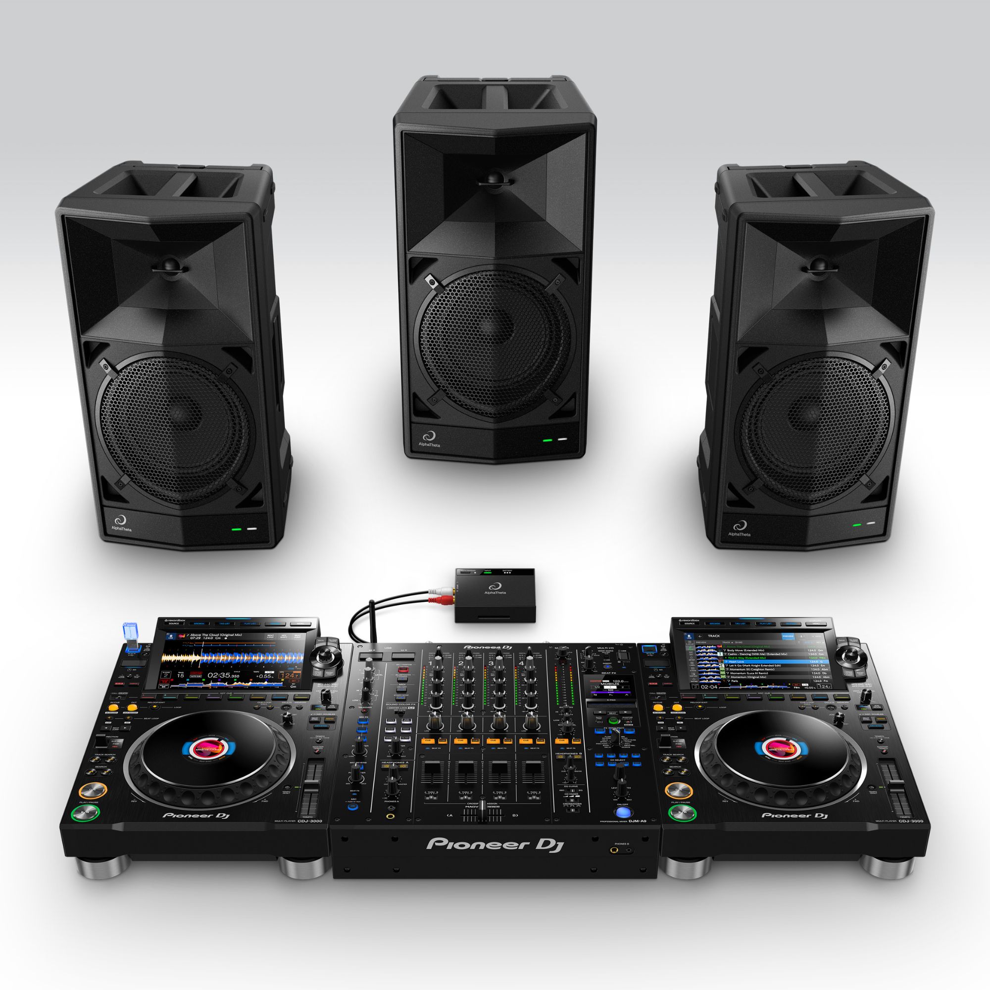 AlphaTheta kaasaskantav juhtmevaba DJ-kõlar WAVE-EIGHT stereo + subwoofer