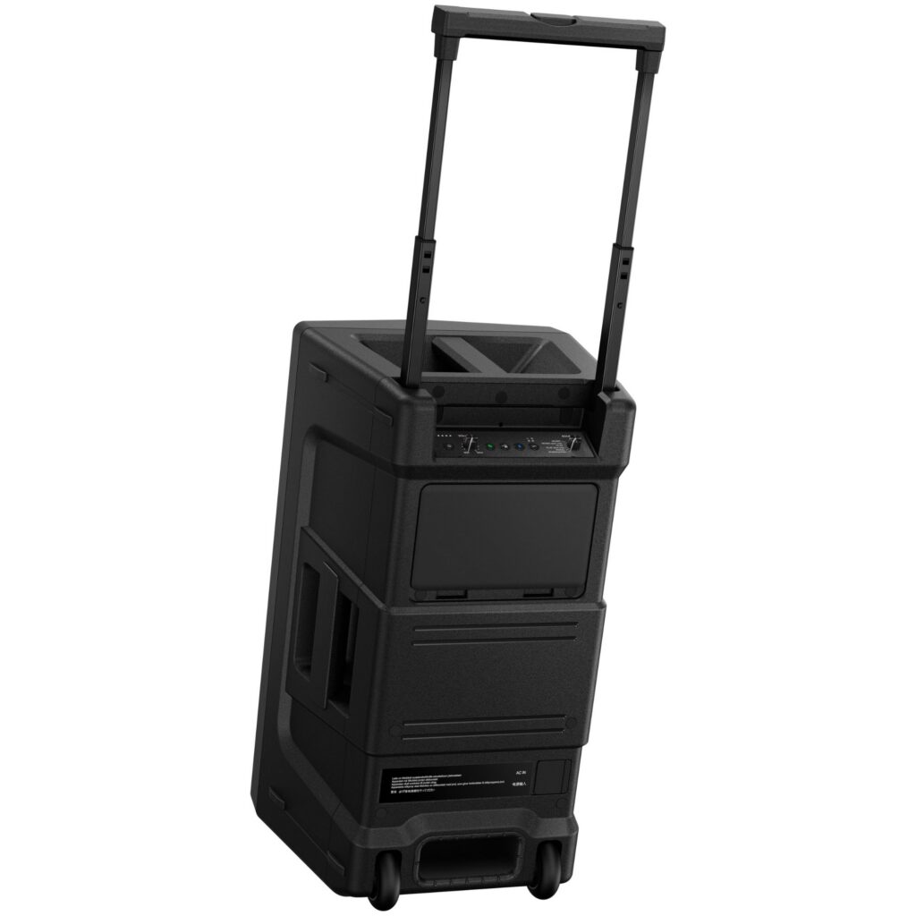 AlphaTheta kaasaskantav juhtmevaba DJ-kõlar WAVE-EIGHT tagant, sangaga