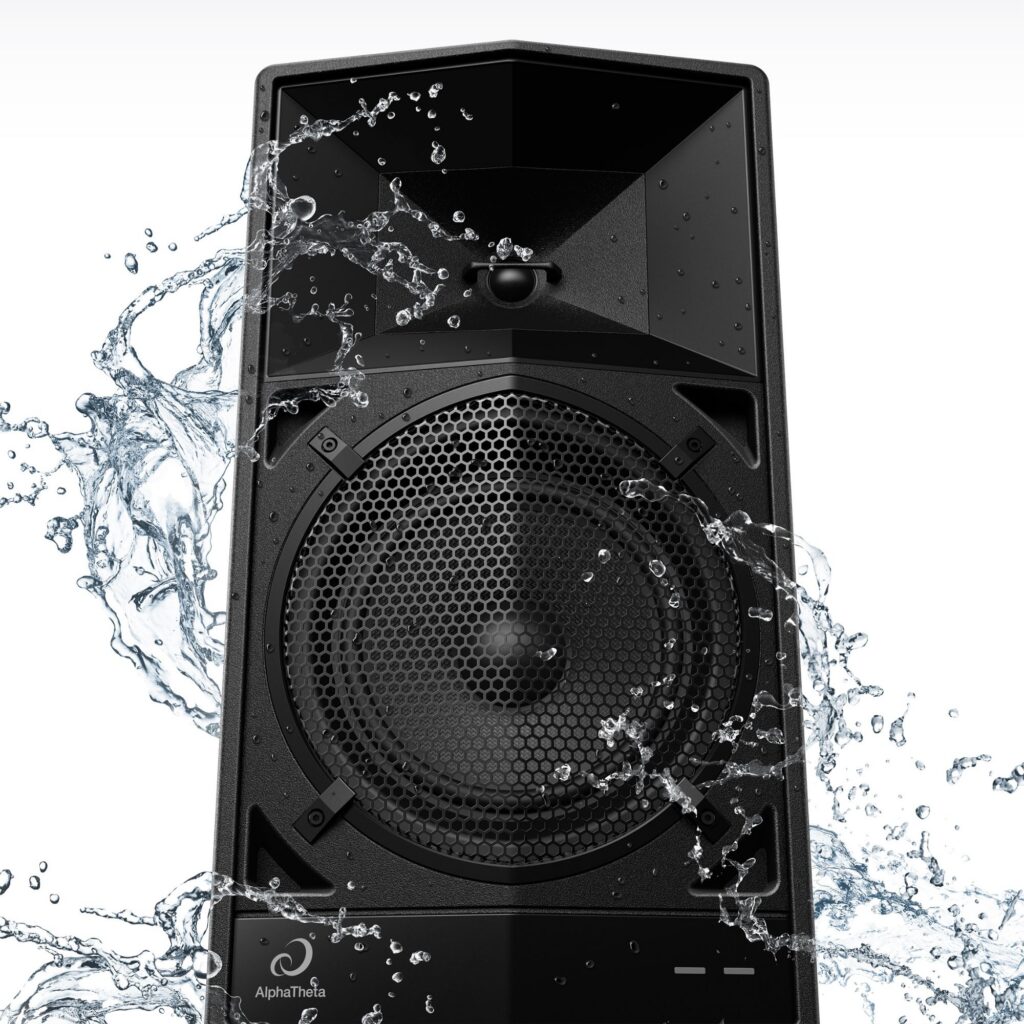 AlphaTheta kaasaskantav juhtmevaba DJ-kõlar WAVE-EIGHT välitingimuste kindel IPX4