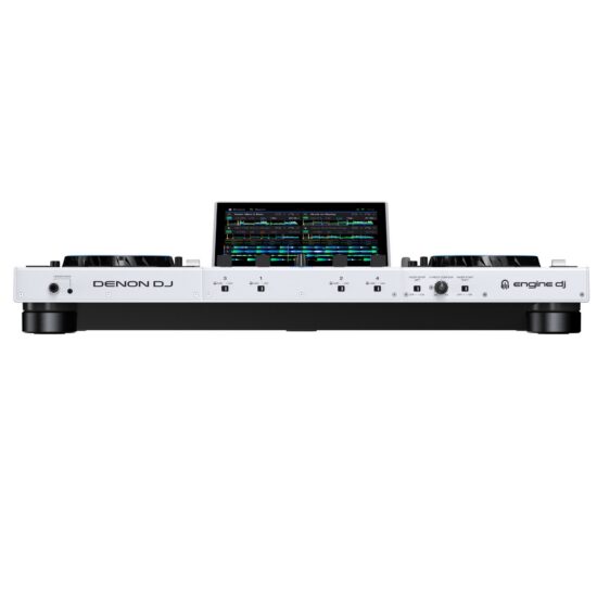 Denon DJ standalone DJ-kontroller PRIME4+W, valge eestvaates