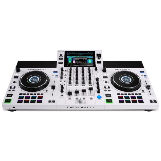 Denon DJ standalone DJ-kontroller SC LIVE 4W, valge, eest nurgaalt