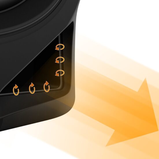 Pioneer DJ DJ-monitorkõlarite DM-50D-BT bassi port ees