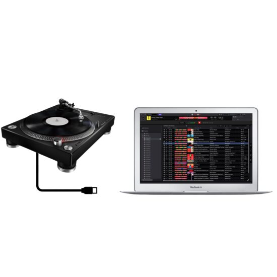 Pioneer DJ vinüülplaadimängija PLX-500-K x rekordbox