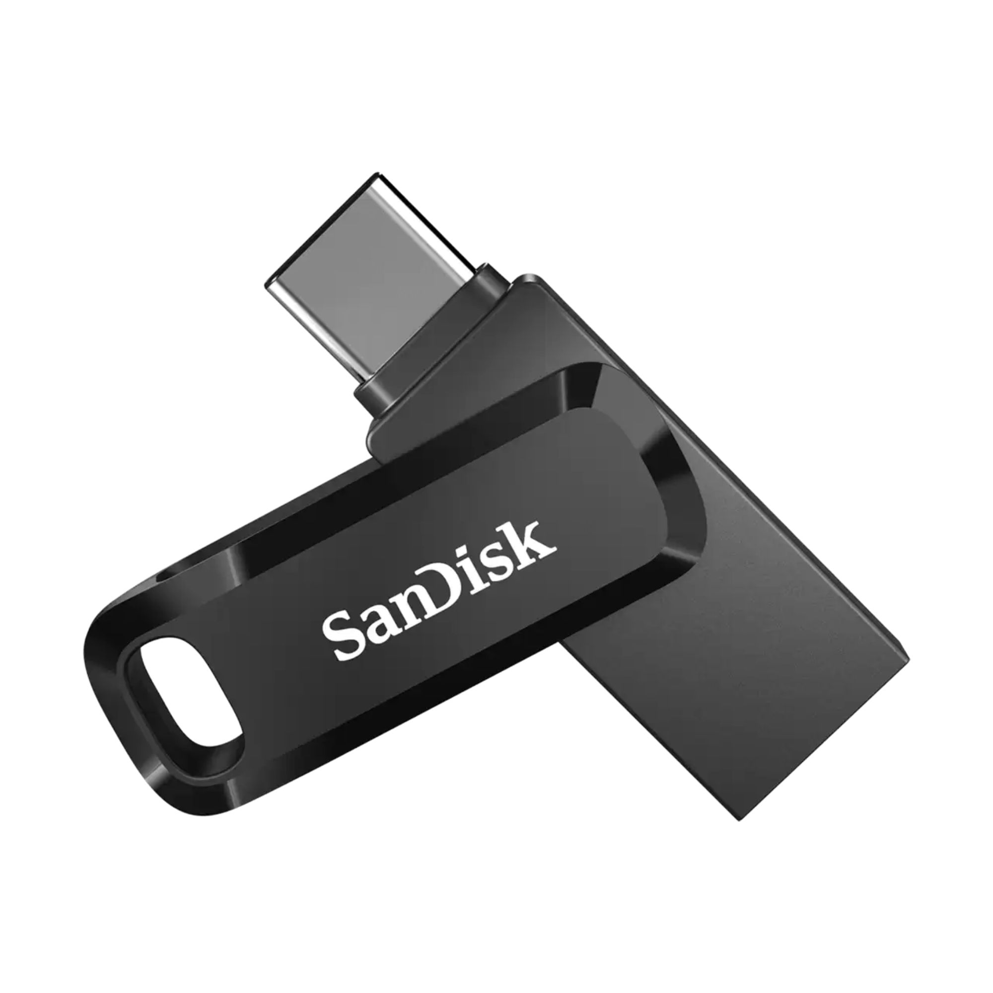 SanDisk mälupulk Ultra Go 128GB Dual USB-A - USB-C must pealt vaates