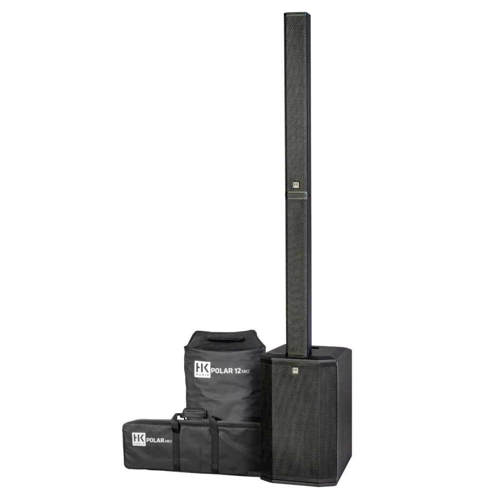 HK Audio Polar 12 MK2 aktiivne kolumnkõlarisüsteem transpordikottidega