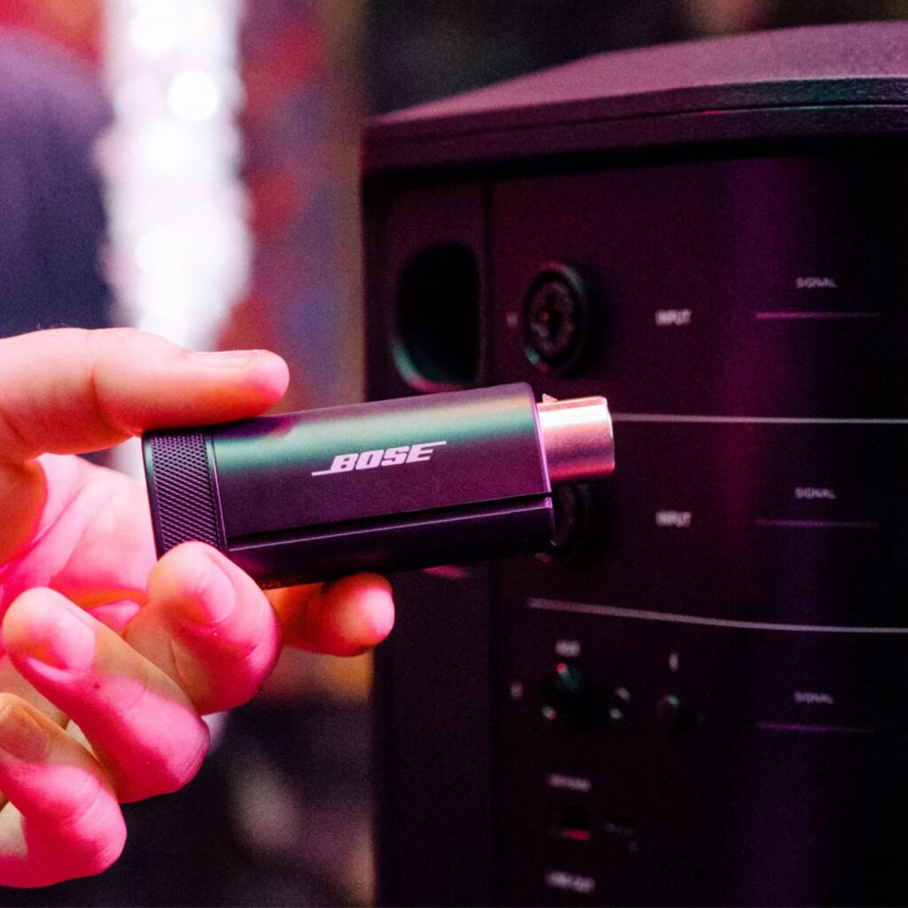 Bose S1 Pro+ Wireless Mic-Line XLR Transmitter Lifestyle